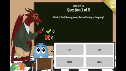 Capturas de pantalla de Dragon Egg ELA Free — Language Arts & Grammar