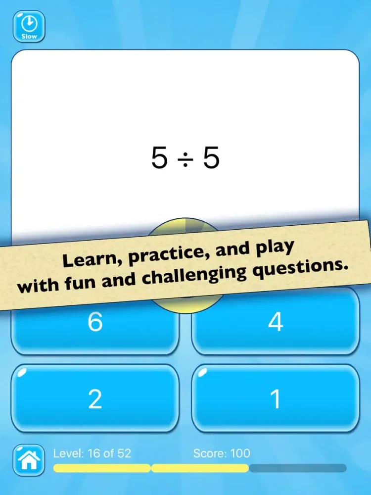 Captures d'écran de Division Practice: Learn Basic Math Facts iPad 
