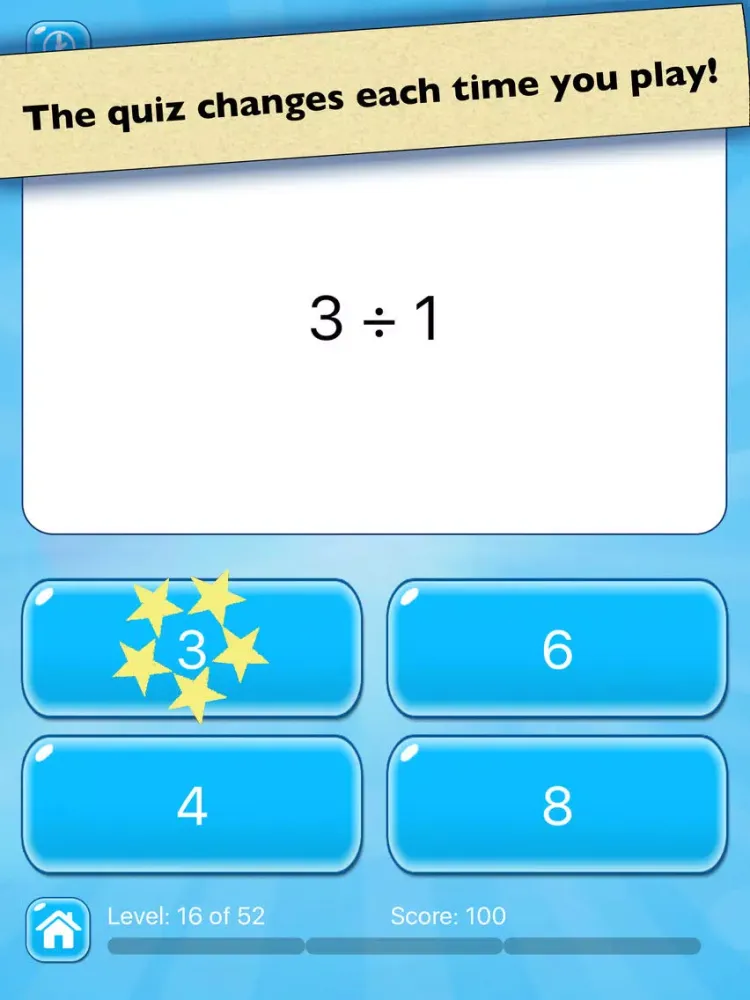 Captures d'écran de Division Practice: Learn Basic Math Facts iPad 