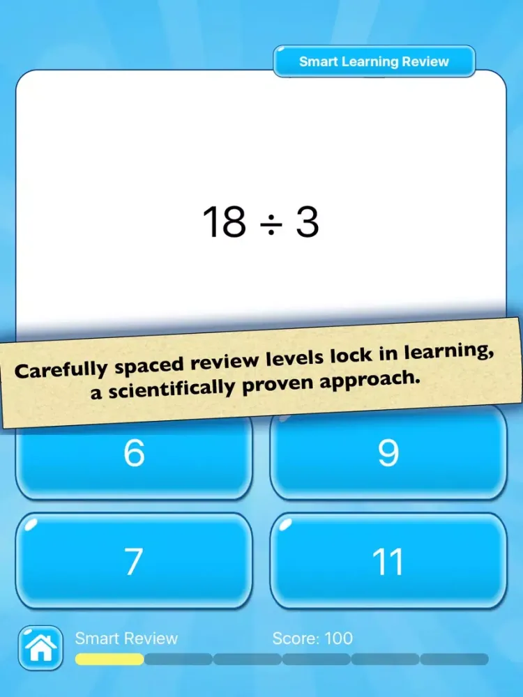 Captures d'écran de Division Practice: Learn Basic Math Facts iPad 