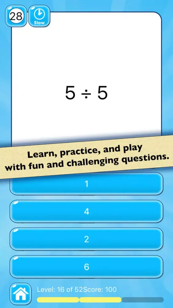 Captures d'écran de Division Practice: Learn Basic Math Facts