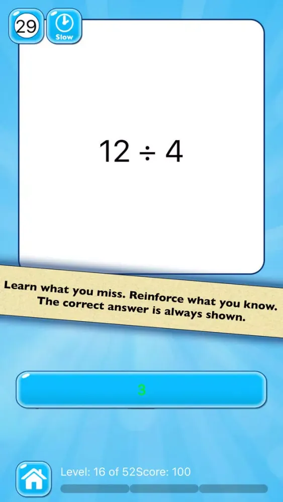 Captures d'écran de Division Practice: Learn Basic Math Facts