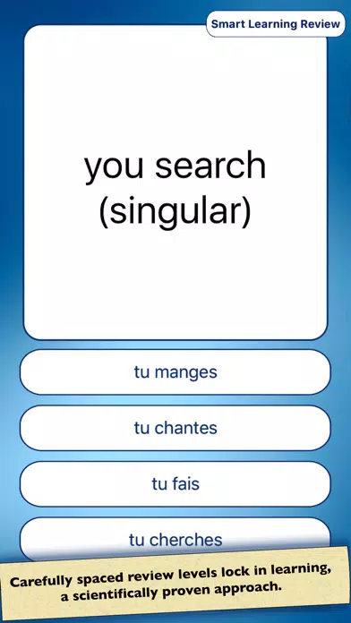 Ảnh chụp màn hình của French Vocabulary Practice