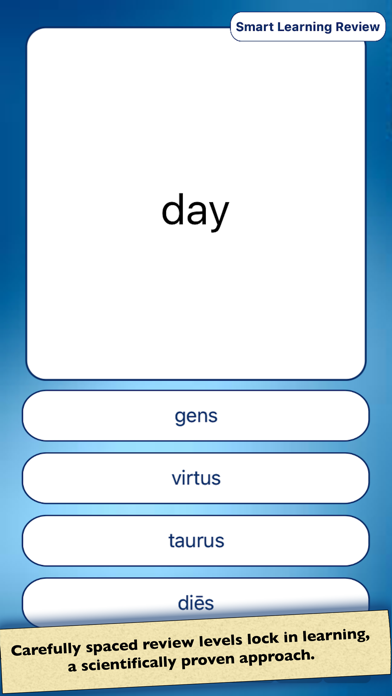 Zrzuty ekranu Latin Vocabulary Quiz