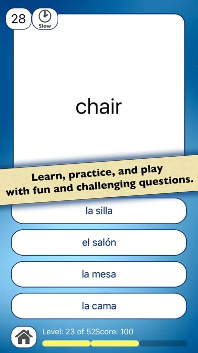Spanish Vocabulary Practice スクリーンショット