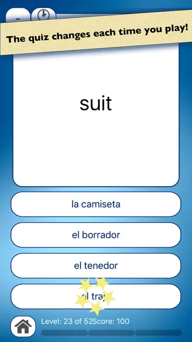 Spanish Vocabulary Practice スクリーンショット