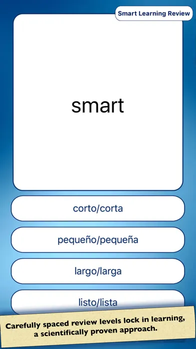 Spanish Vocabulary Practice スクリーンショット