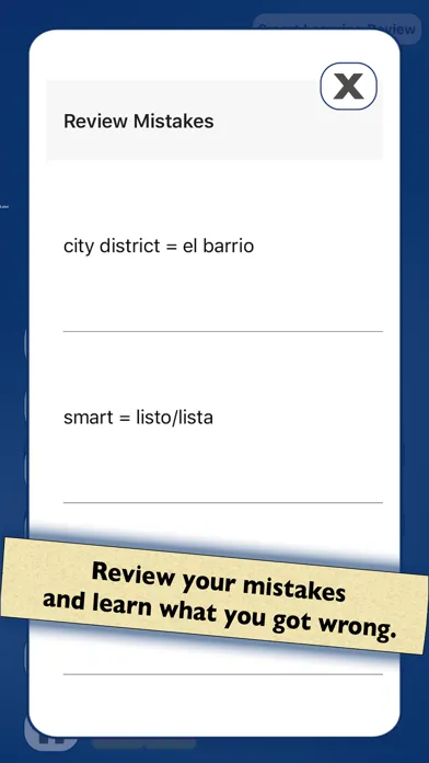 Spanish Vocabulary Practice スクリーンショット