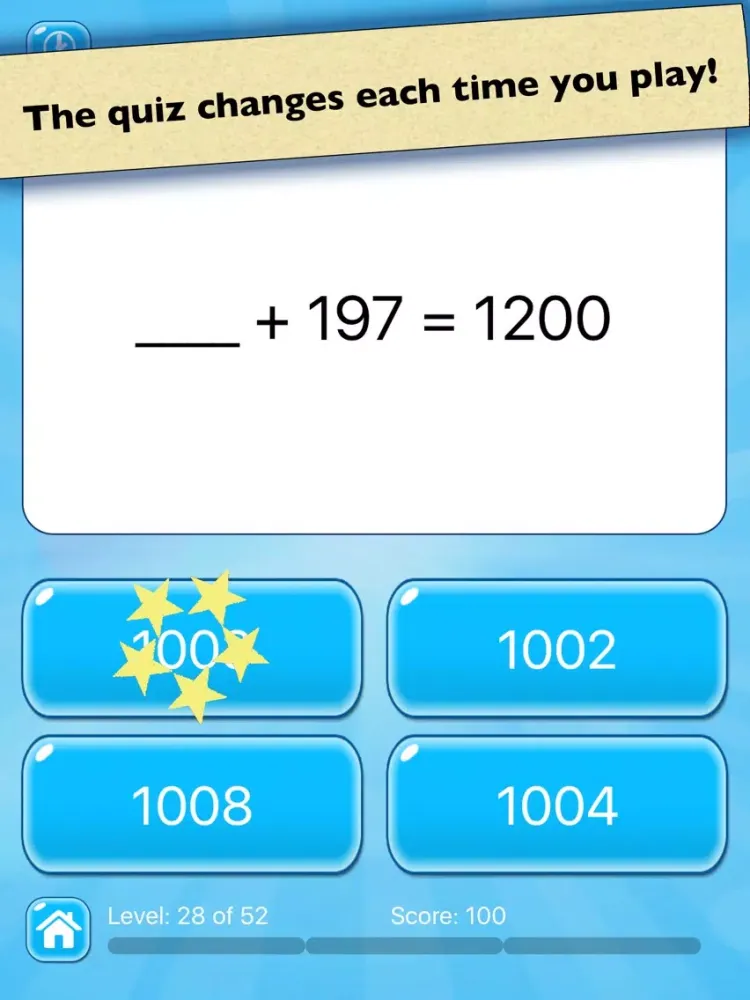 Mental Math Test — Addition and Subtraction iPad  스크린샷