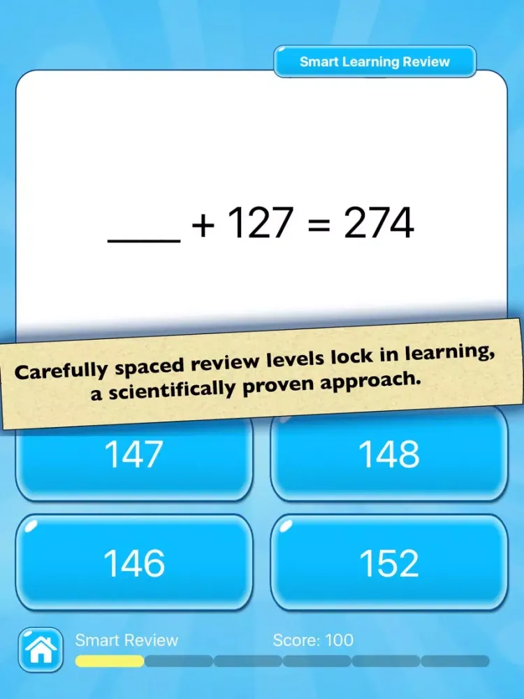 Mental Math Test — Addition and Subtraction iPad  스크린샷