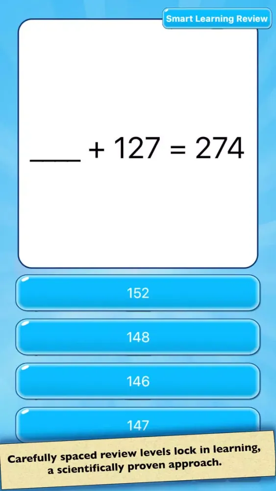 Mental Math Test — Addition and Subtraction 스크린샷