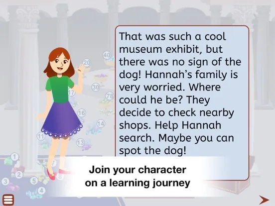 Tangkapan skrin Spanish for Kids: a Learning Story Adventure iPad 