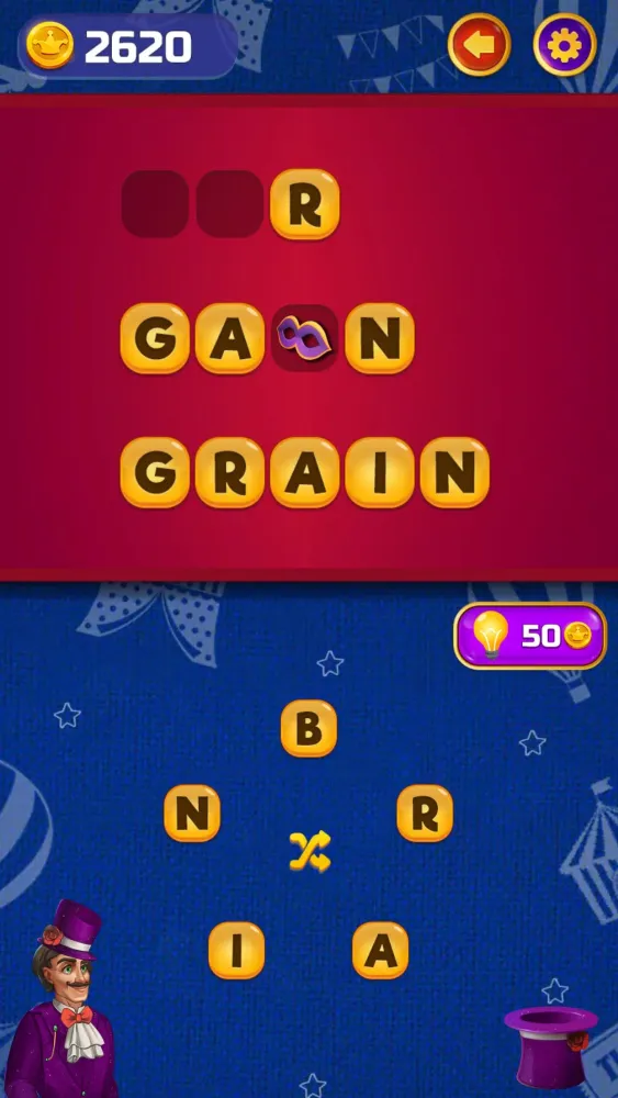 Tangkapan layar Circus Words