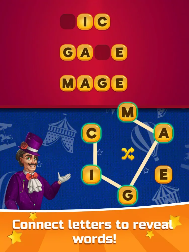 Tangkapan layar Circus Words