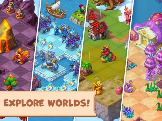 Mergest Kingdom: merge puzzle iPad 應用截圖