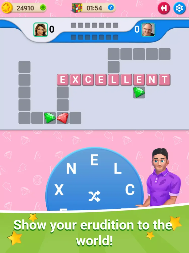 Capturas de tela do Crossword Online: Word Cup