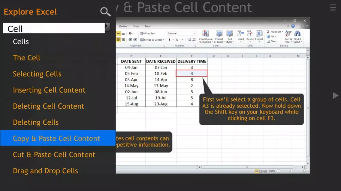 Explore Spreadsheets Screenshots