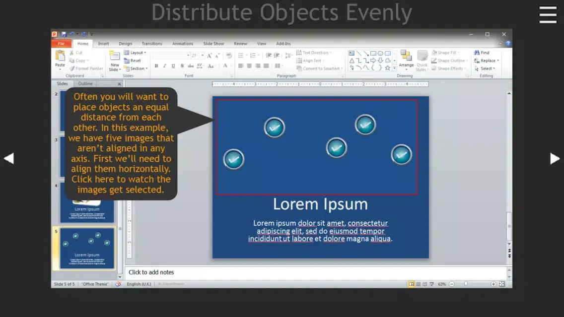 Zrzuty ekranu Explore PowerPoint