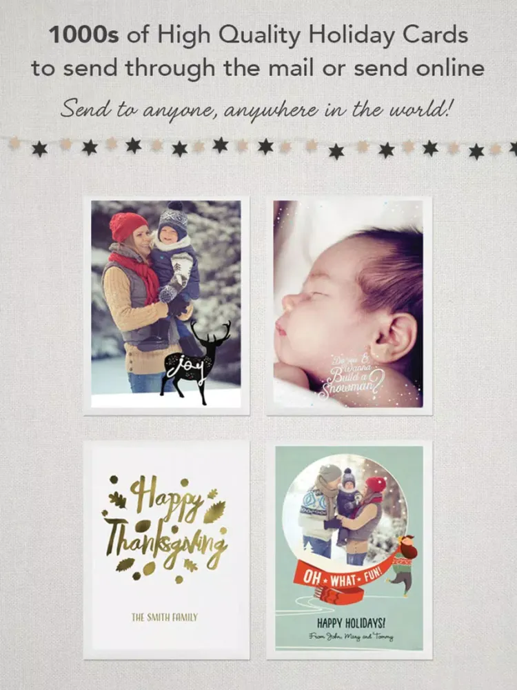 CleverCards: Greeting Cards & eCards for Facebook iPad 應用截圖