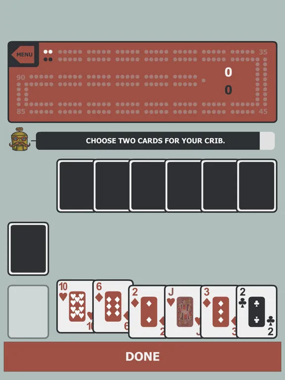 Cribbage vs Robots iPad  स्क्रीनशॉट