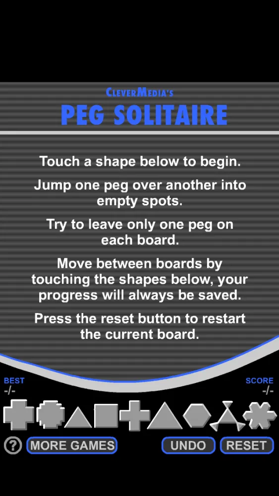 Peg Solitaire by CleverMedia 스크린샷