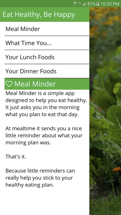 تصاویر Meal Minder