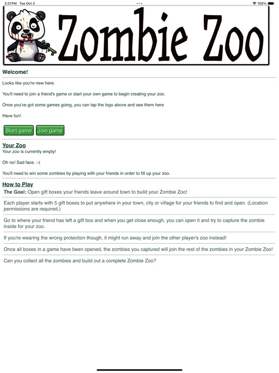 Screenshot di Zombie Zoo Game iPad 