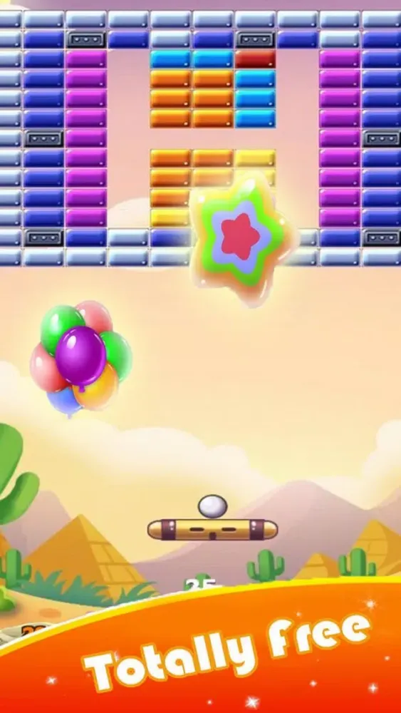 ภาพหน้าจอของ Pop Ball Blast Brick
