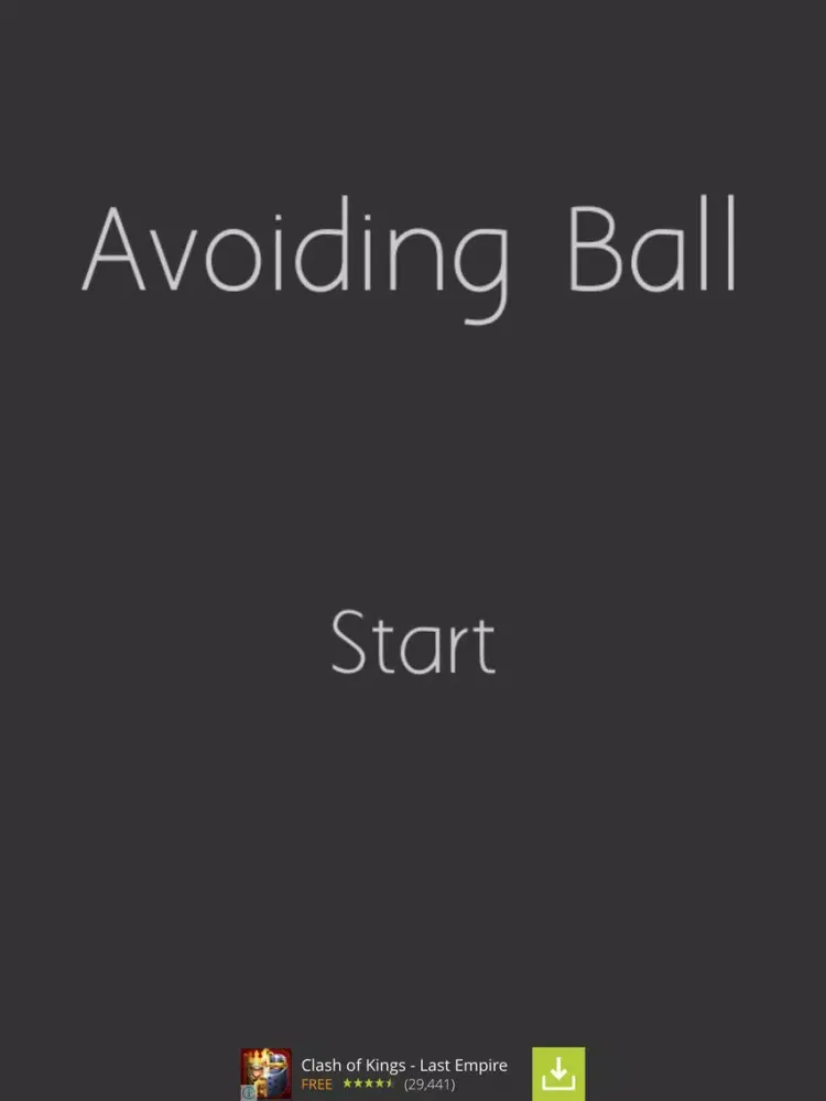 Avoiding Ball iPad  Screenshots