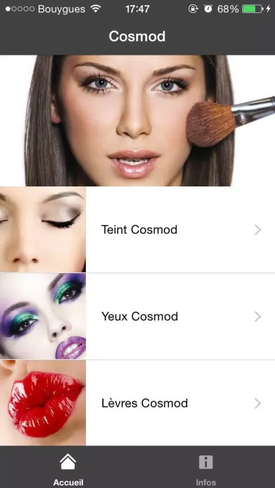 ภาพหน้าจอของ Cosmod
