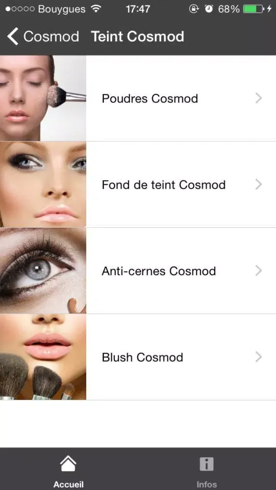 ภาพหน้าจอของ Cosmod