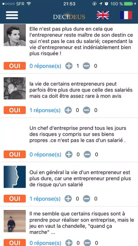 Captures d'écran de Decideus