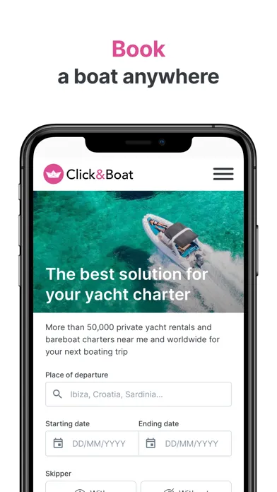 Скриншоты Click&Boat – Yacht Charters