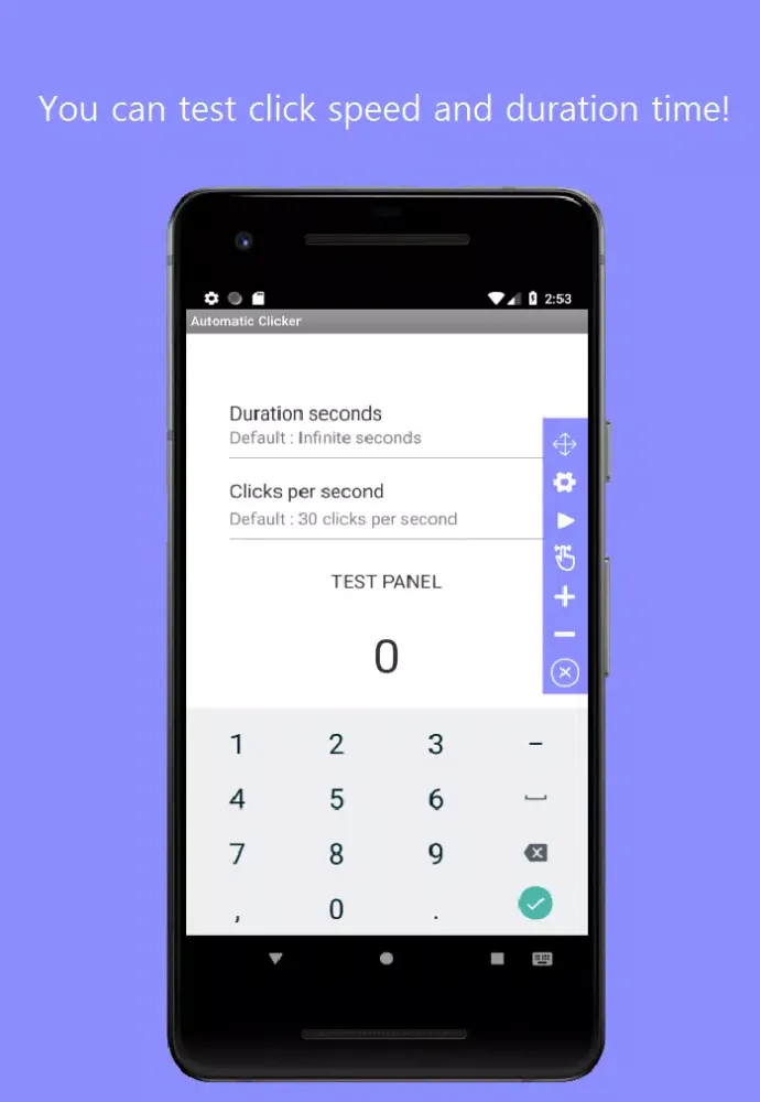 Ảnh chụp màn hình của Auto Clicker - Super Fast