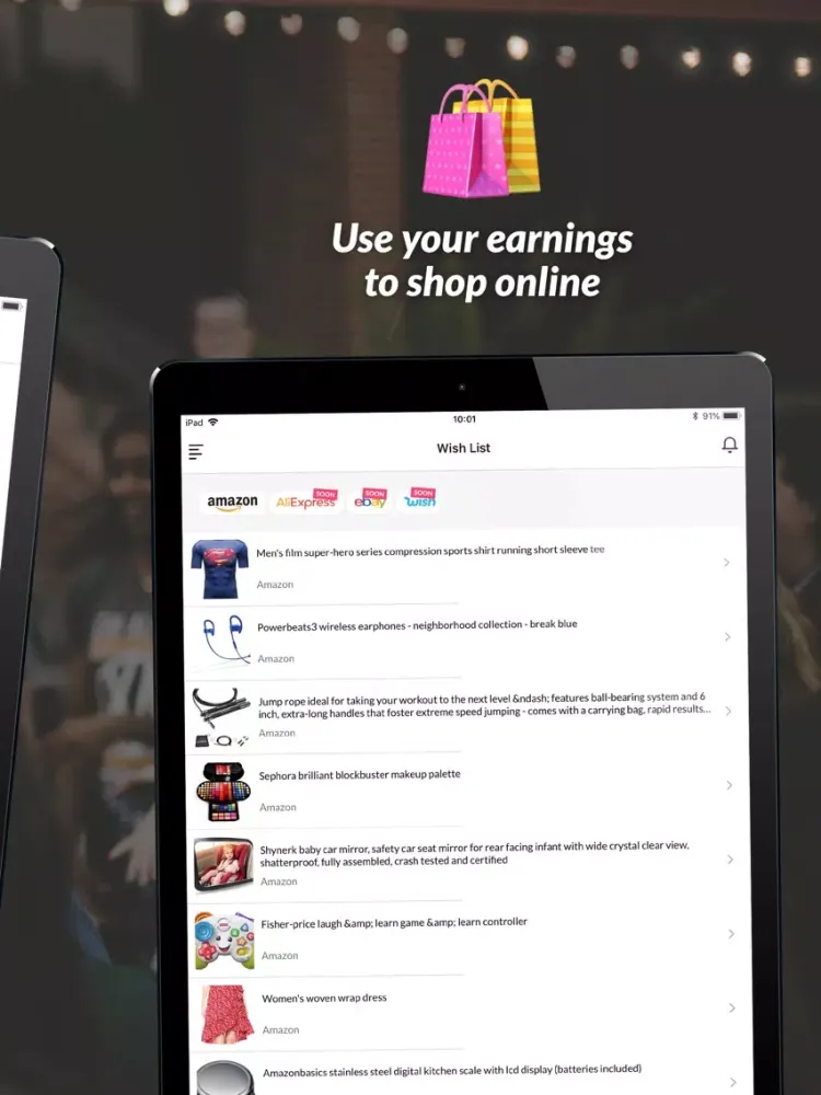 Tangkapan skrin Lolos iPad 