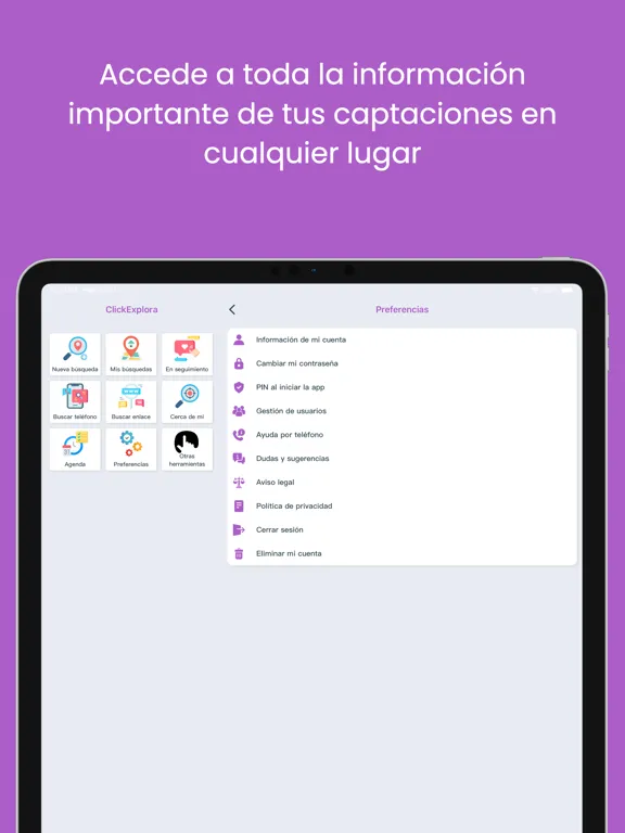 Clickexplora iPad 应用截图