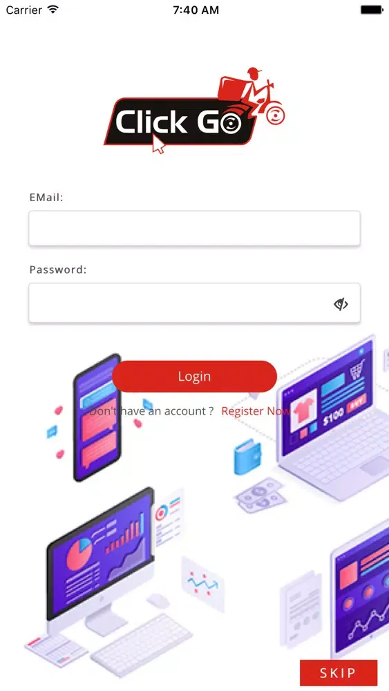 Screenshot di Click-Go