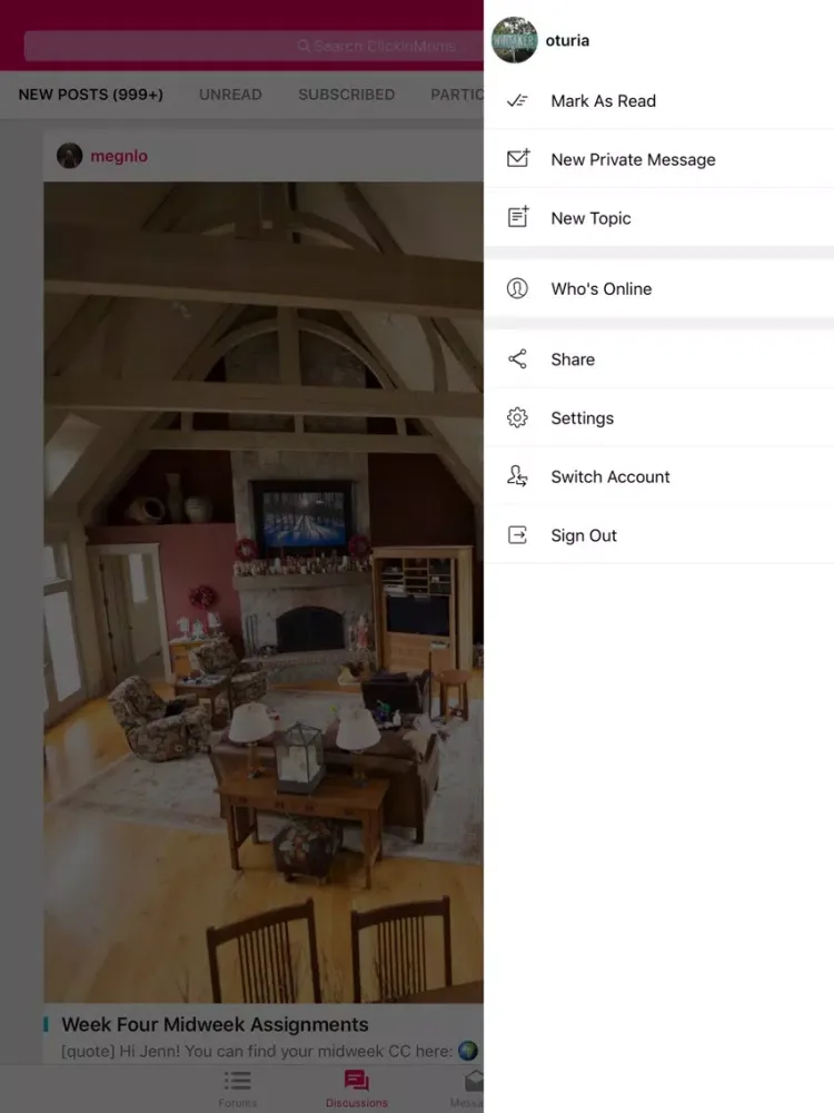 Clickin Moms Member Forum App iPad  Ekran Görüntüleri