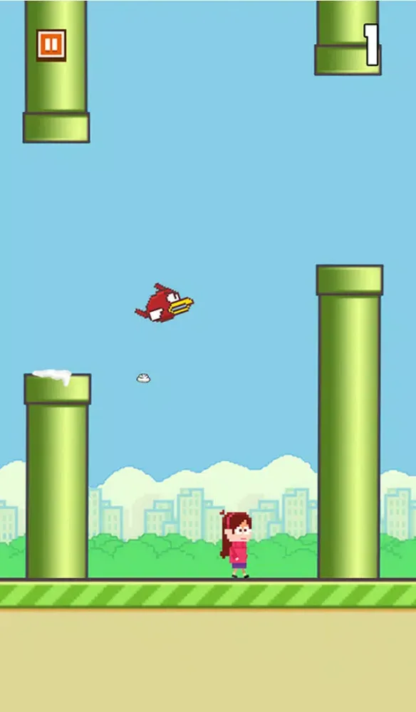 ภาพหน้าจอของ Crappy Bird Saga