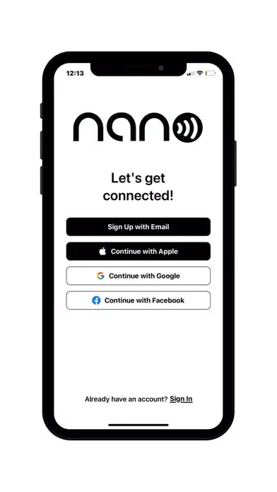 ภาพหน้าจอของ Nano - Digital Business Card