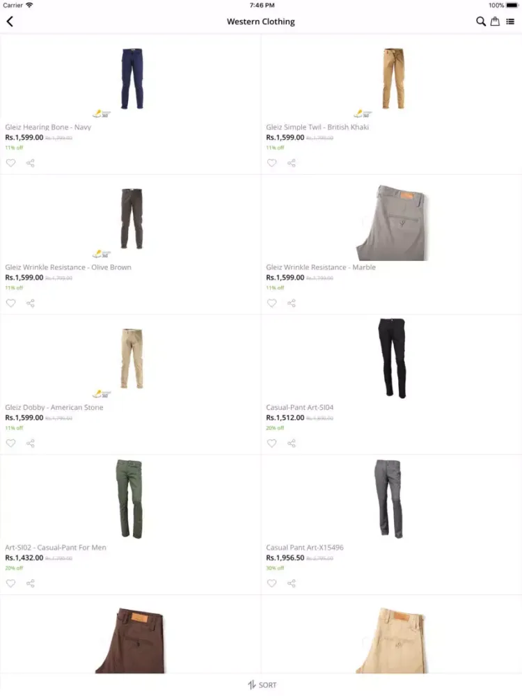 Clickmall Online Shopping App iPad  Screenshots