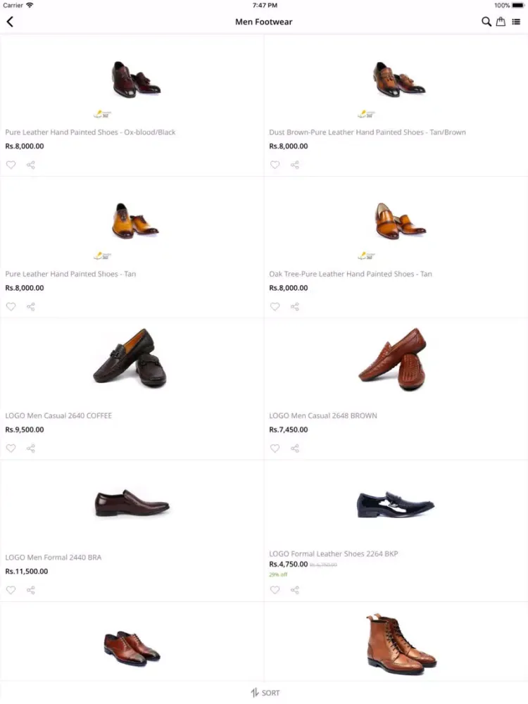 Clickmall Online Shopping App iPad  Screenshots