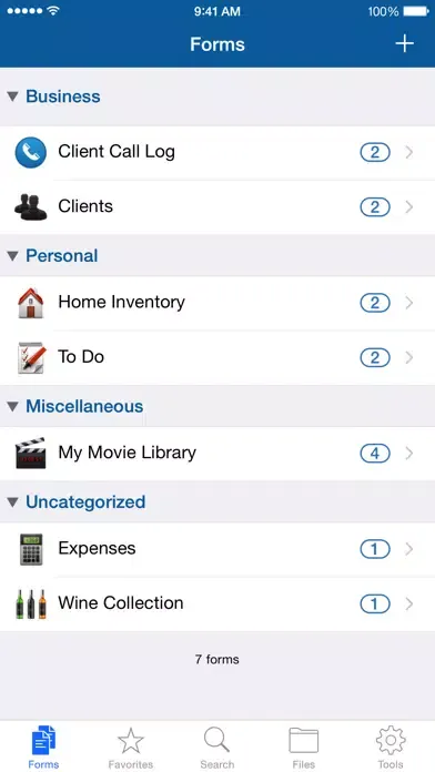 Tap Forms Organizer Ekran Görüntüleri