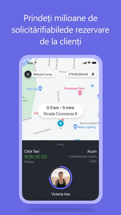 Ảnh chụp màn hình của Click Taxi Sofer