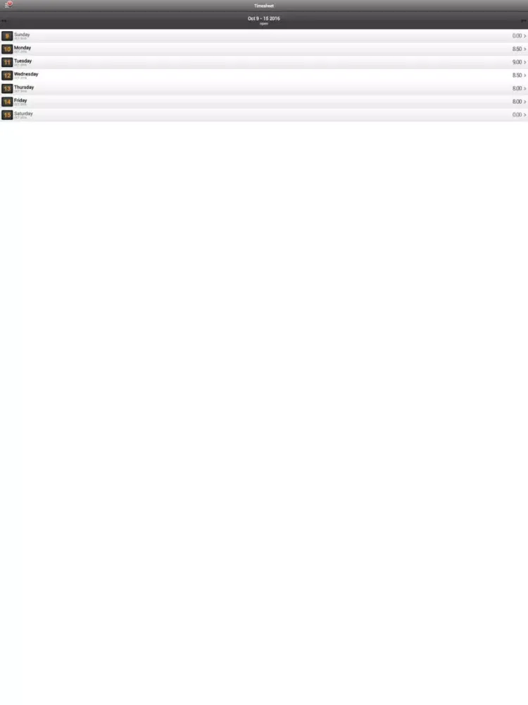 Capturas de pantalla de ClickTime Mobile iPad 