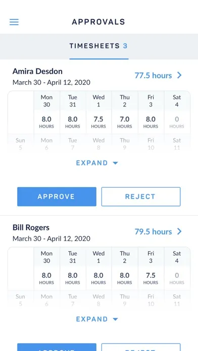ClickTime - Time and Expenses سکرین شاٹس