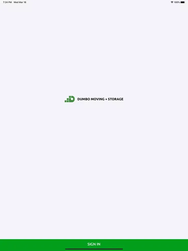 Ảnh chụp màn hình của Dumbo Moving Clients iPad 