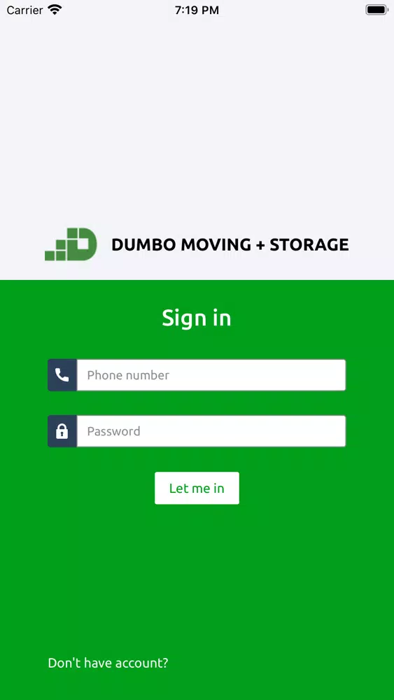 Dumbo Moving Clients Screenshots