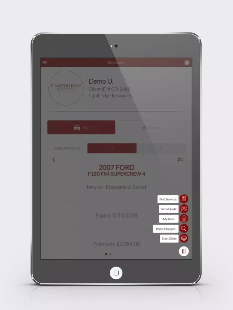 Cambridge Ins. Brokers Ltd iPad  Screenshots