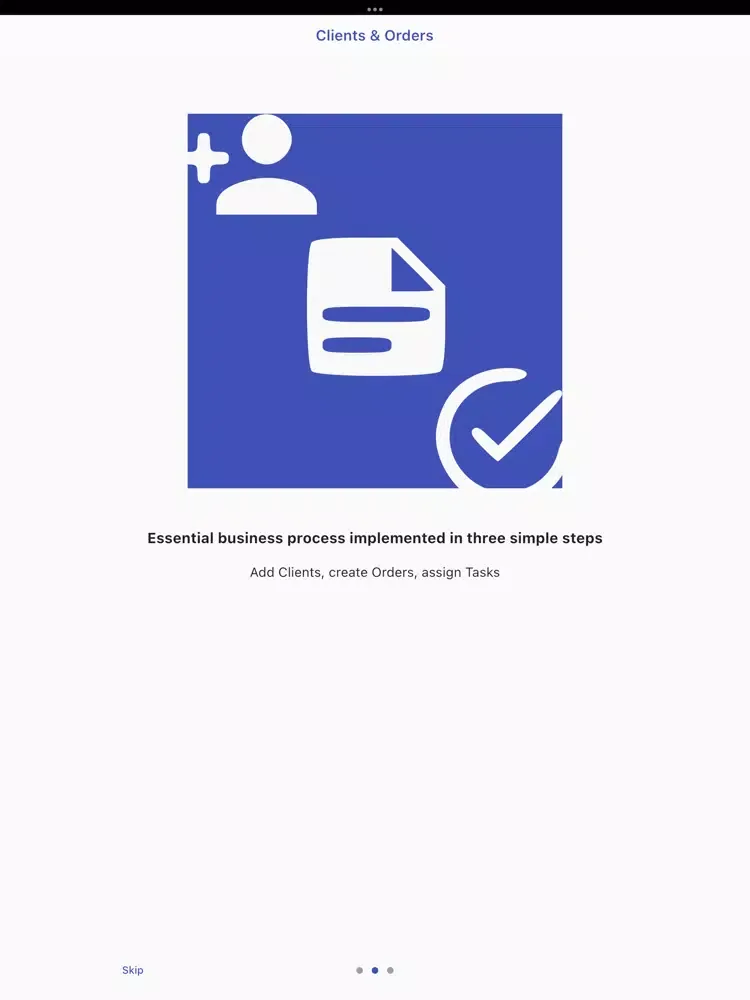 Clients and Orders CRM iPad  Ekran Görüntüleri